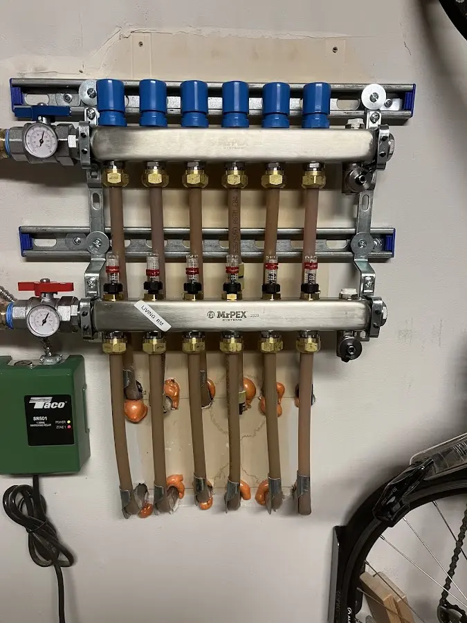 Plumber performing Gas Leak Detection at a residential property in Little Egg Harbor